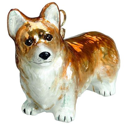 Pembroke Welsh Corgi Handmade Christmas Tree Glass ornament by Joy To The World Collectibles