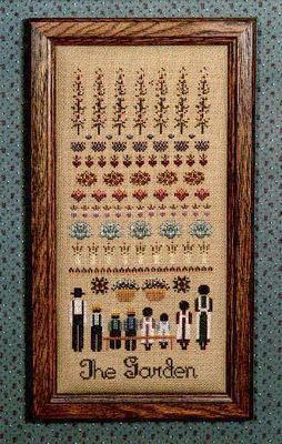 The Garden by Told in a Garden 1986 Designer Marilyn Leavitt-Imblum Counted cross stitch pattern