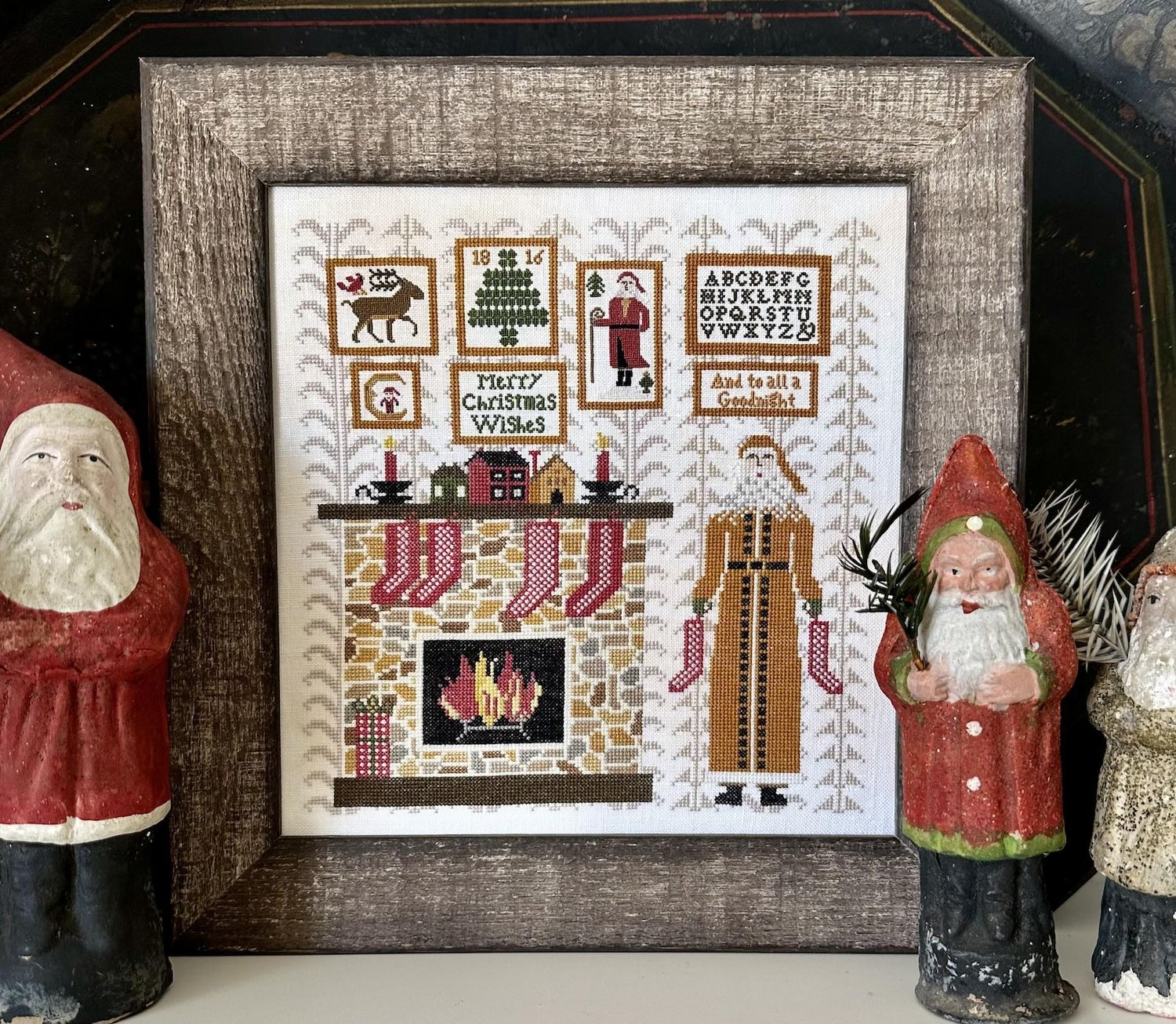 Yuletide Stitching by Kathy Barrick 2025 Counted cross stitch pattern