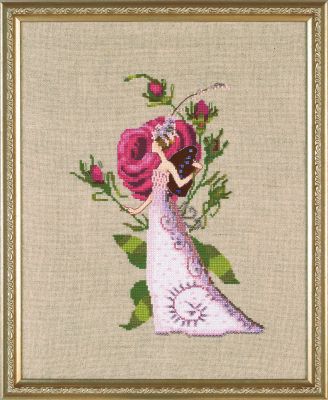 Great Cabbage by Nora Corbett 2022 Rose Couture Collection Counted cross stitch pattern, Embellishment Pack
