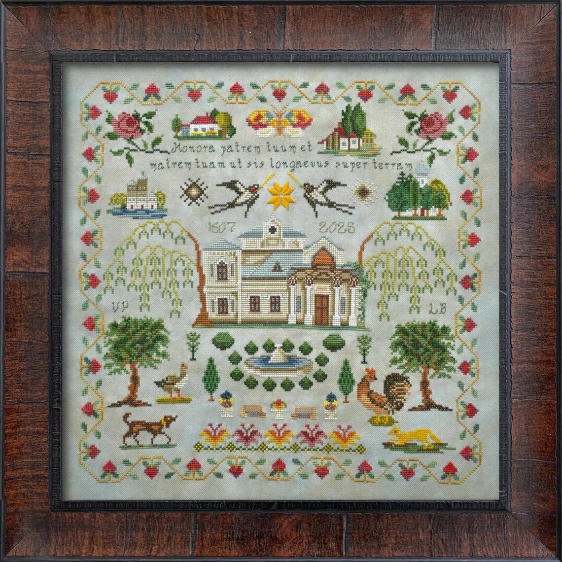 Victoria's Childhood Sampler by MilleFleur 2025 Anniversary design Cross Stitch Pattern