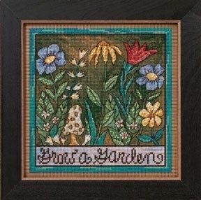Grow a Garden by Mill Hill 2012 Everyday Series Sticks Collection Beaded cross stitch embroidery kit