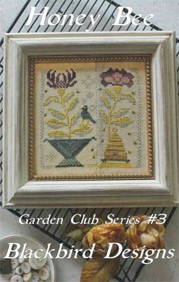 Honey Bee by Blackbird Designs 2015 Garden Club Series (3/12) Counted Cross Stitch Pattern