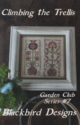 Climbing The Trellis by Blackbird Designs 2016 Garden Club Series (7/12) Counted Cross Stitch Pattern (reprint)