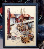 At the port (Havnen) by Oehlenschläger Counted Cross Stitch kit