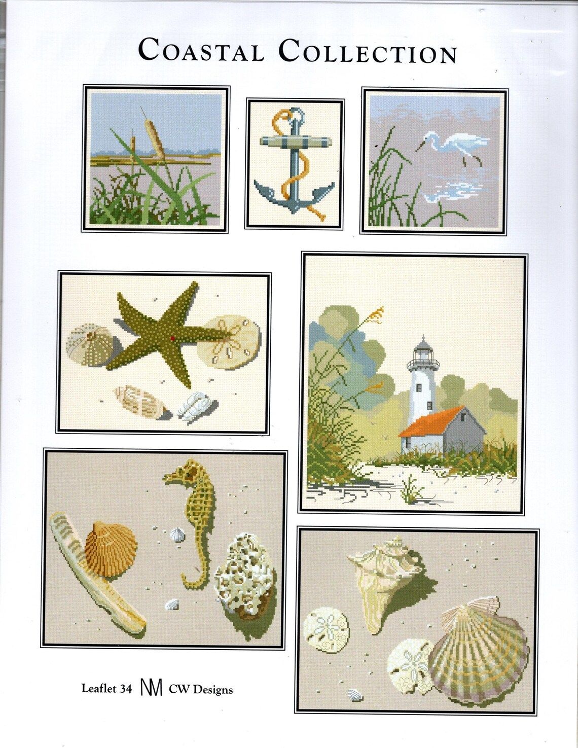 Coastal Collection by CW Designs 2013 Graphs by Barbara and Cheryl Counted cross-stitch pattern