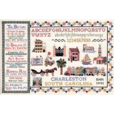 Charleston Sampler by CW Designs 2013 Graphs by Barbara and Cheryl Counted cross-stitch pattern