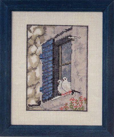 2 White Doves (2 hvide duer) by Oehlenschläger OOE-Design Counted Cross Stitch kit