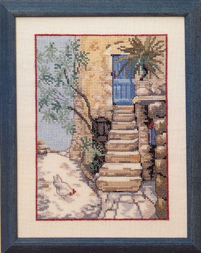 Chicken in the South (Høne i Syden) by Oehlenschläger OOE-Design Counted Cross Stitch kit