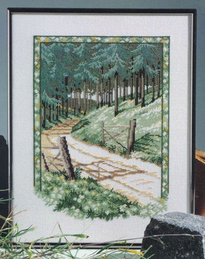 Spruce forest (Granskov) by Oehlenschläger OOE-Design Counted Cross Stitch kit