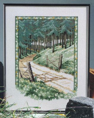 Spruce forest (Granskov) by Oehlenschläger OOE-Design Counted Cross Stitch kit