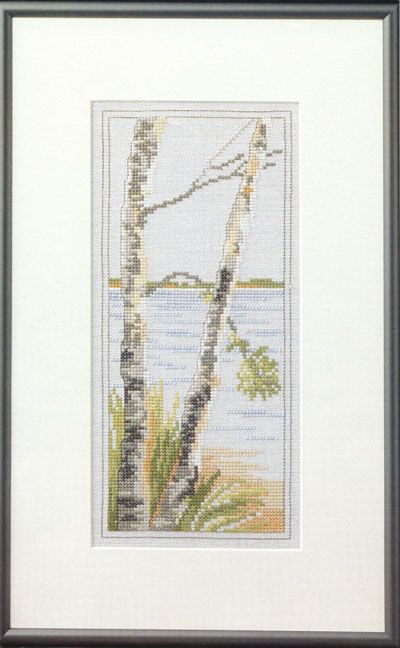 Two Birch Trees (To Birketræer) by Oehlenschläger OOE-Design Counted Cross Stitch kit