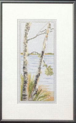 Two Birch Trees (To Birketræer) by Oehlenschläger OOE-Design Counted Cross Stitch kit