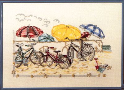 Bicycles (Cykelturen) by Oehlenschläger OOE-Design Counted Cross Stitch kit