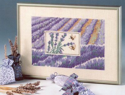 Lavender field (Lavendelmark) by Oehlenschläger OOE-Design Counted Cross Stitch kit