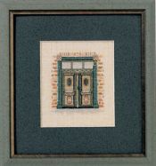Green door (Grøn port) by Oehlenschläger OOE-Design Counted Cross Stitch kit