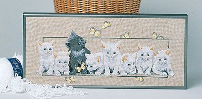 Cat stripes (Kattestriben) by Oehlenschläger OOE-Design Counted Cross Stitch kit