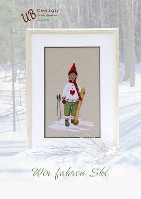 Wir fahren Ski (We go skiing) by UB-Design (Germany) Counted cross-stitch pattern