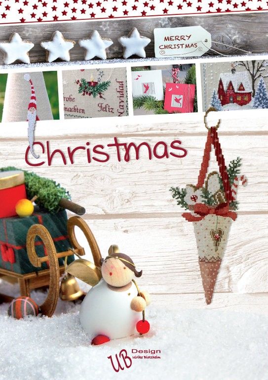 Christmas by UB-Design Book with Counted cross-stitch designs
