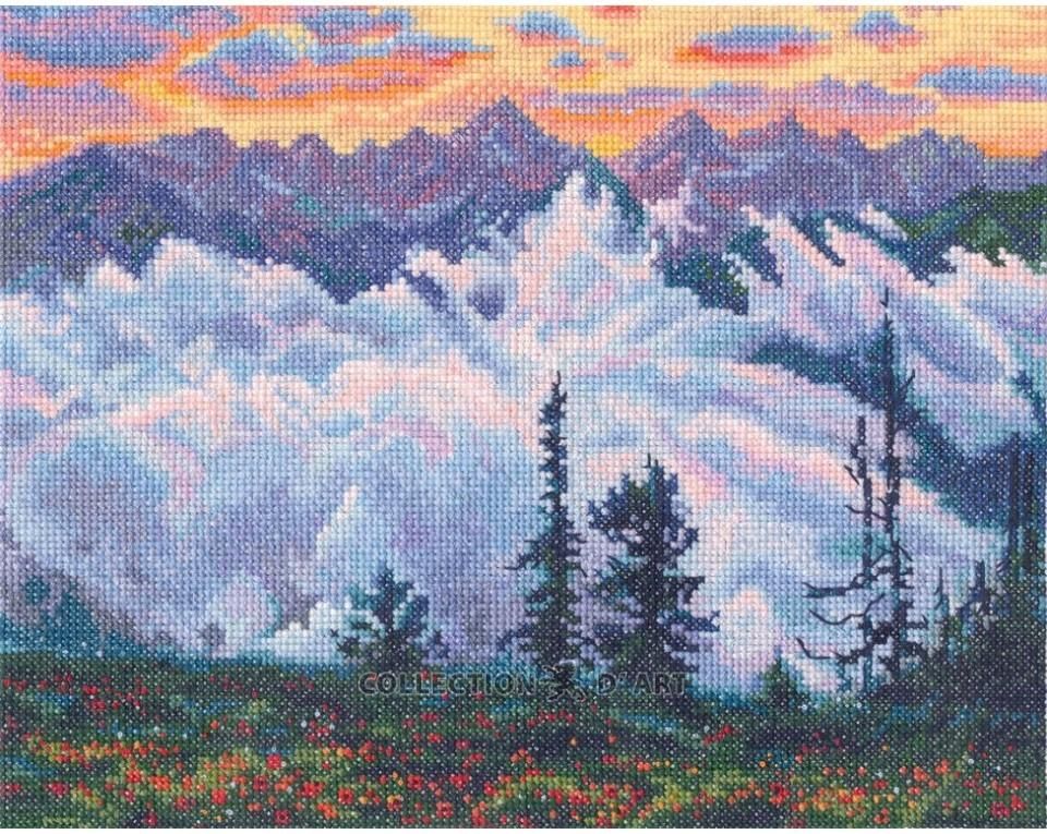 Fog meeting the sunset by RTO 2025 Counted Cross Stitch Kit