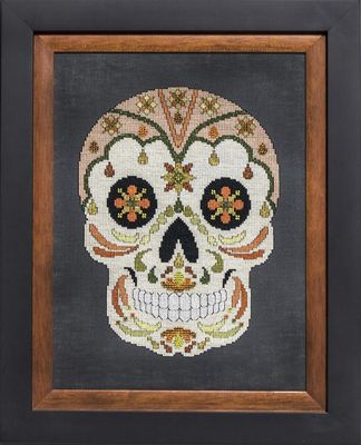 Sugar Skull No. 4 by Glendon Place New Release 2025 Halloween Counted cross stitch pattern