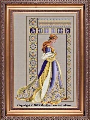 Celtic Autumn by Lavender &amp; Lace 2003 Designer Marilyn Leavitt-Imblum Counted cross stitch pattern