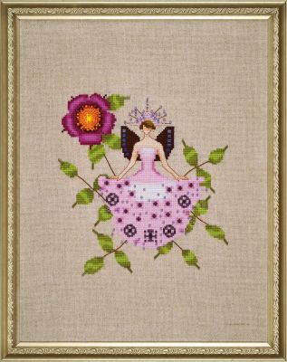 Malmedy Rose by Nora Corbett 2022 Rose Couture Collection Cross stitch pattern, embellishment pack