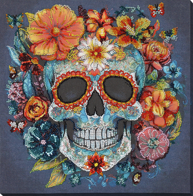 Calavera by Abris Art Deco Scenes Collection. Bead Embroidery Kit
