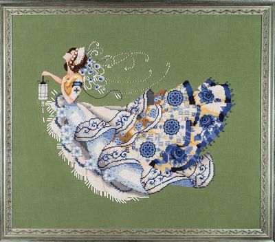 Nightingale by Mirabilia Designs 2022 designer Nora Corbett Counted cross stitch pattern, embellishment pack