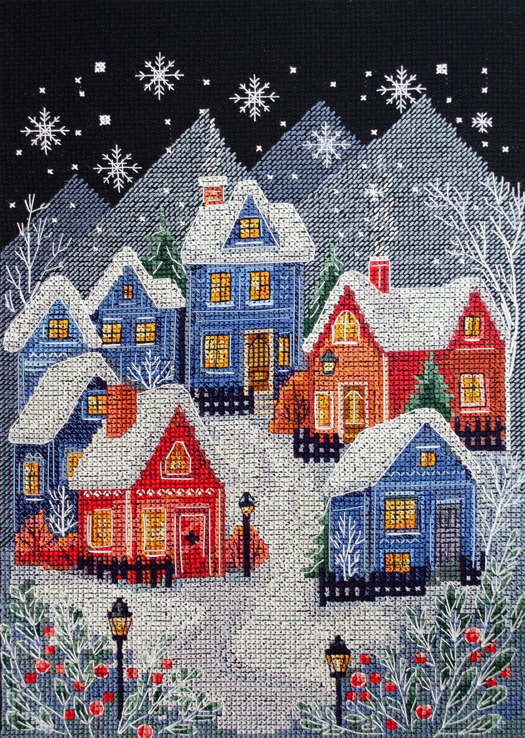 The night before Christmas by Abris Art Winter tale Collection Counted Cross Stitch Kit