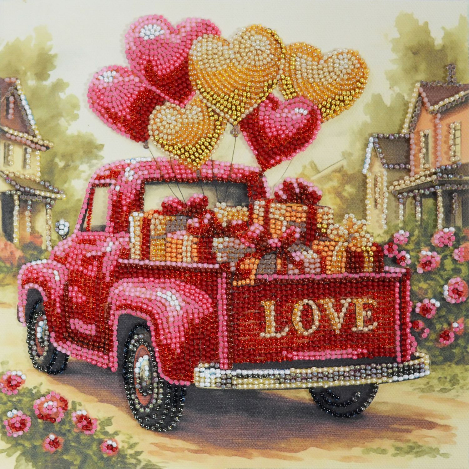 Gift Love by Abris Art Romantic Stories Collection Mid-sized bead embroidery kit