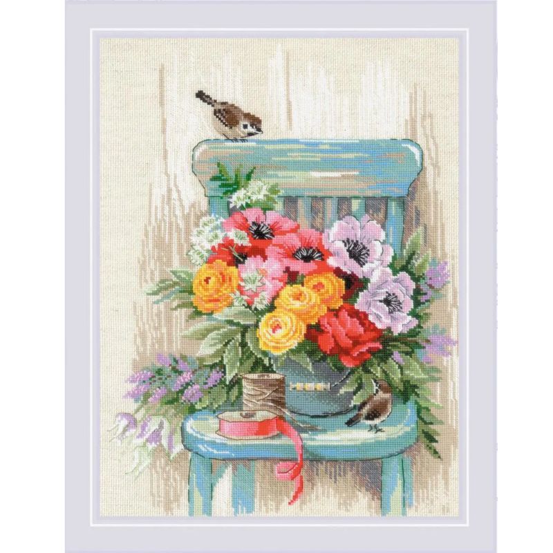 Garden Flowers by Riolis 2024 Counted cross stitch kit