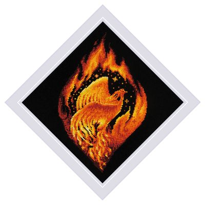 Flaming Phoenix by Riolis 2023 Counted Cross Stitch Kit with Aida