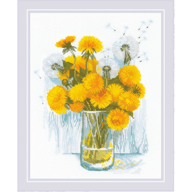 Sunny Dandelions by Riolis 2023 Counted cross stitch kit