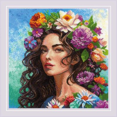 Floral Muse by Riolis 2023 Premium Counted Cross Stitch Kit