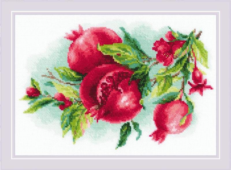 Juicy Pomegranate by Riolis 2023 Counted cross stitch kit