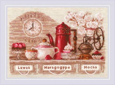 Coffee Time by Riolis 2019 Counted cross stitch kit