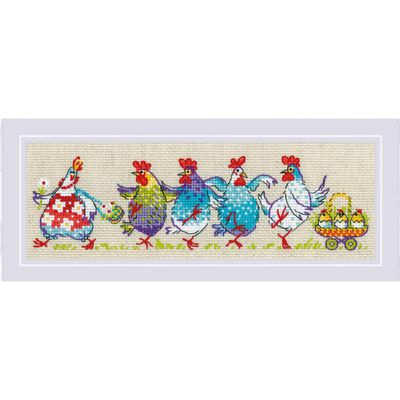 Cluck-cluck?!!! by Riolis 2024 Counted cross stitch kit