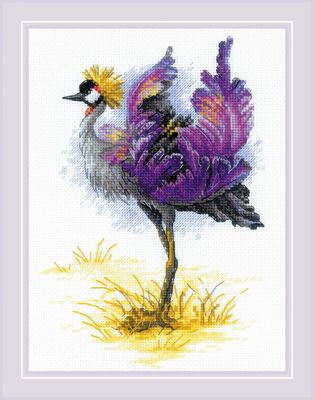Crowned Crane by Riolis 2023 Counted cross stitch kit