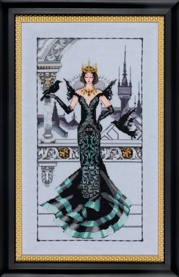 The Raven Queen by Mirabilia Designs 2015 designer Nora Corbett Counted cross stitch pattern, Embellishment Pack