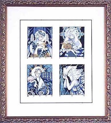 Deco Spirits by Mirabilia Designs 1996 designer Nora Corbett Counted cross stitch pattern