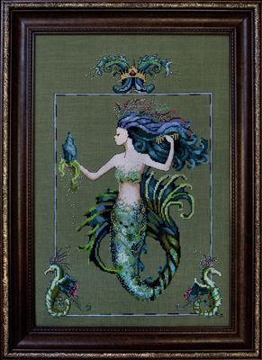 Bluebeards Princess (Mirabella) by Mirabilia Designs 2008 Designer Nora Corbett counted cross stitch pattern, Embellishment Pack