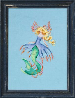 Artic Ocean Mermaid by Nora Corbett 2025 Seven Seas Mermaids Collection Cross Stitch pattern, Embellishment Pack