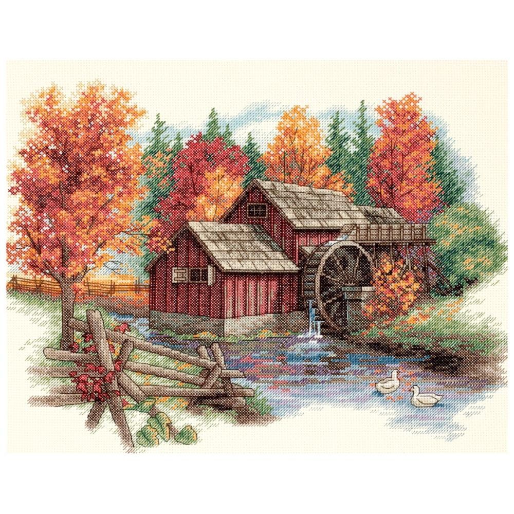 Glory Of Autumn by Dimensions Counted Cross Stitch Kit 14 count