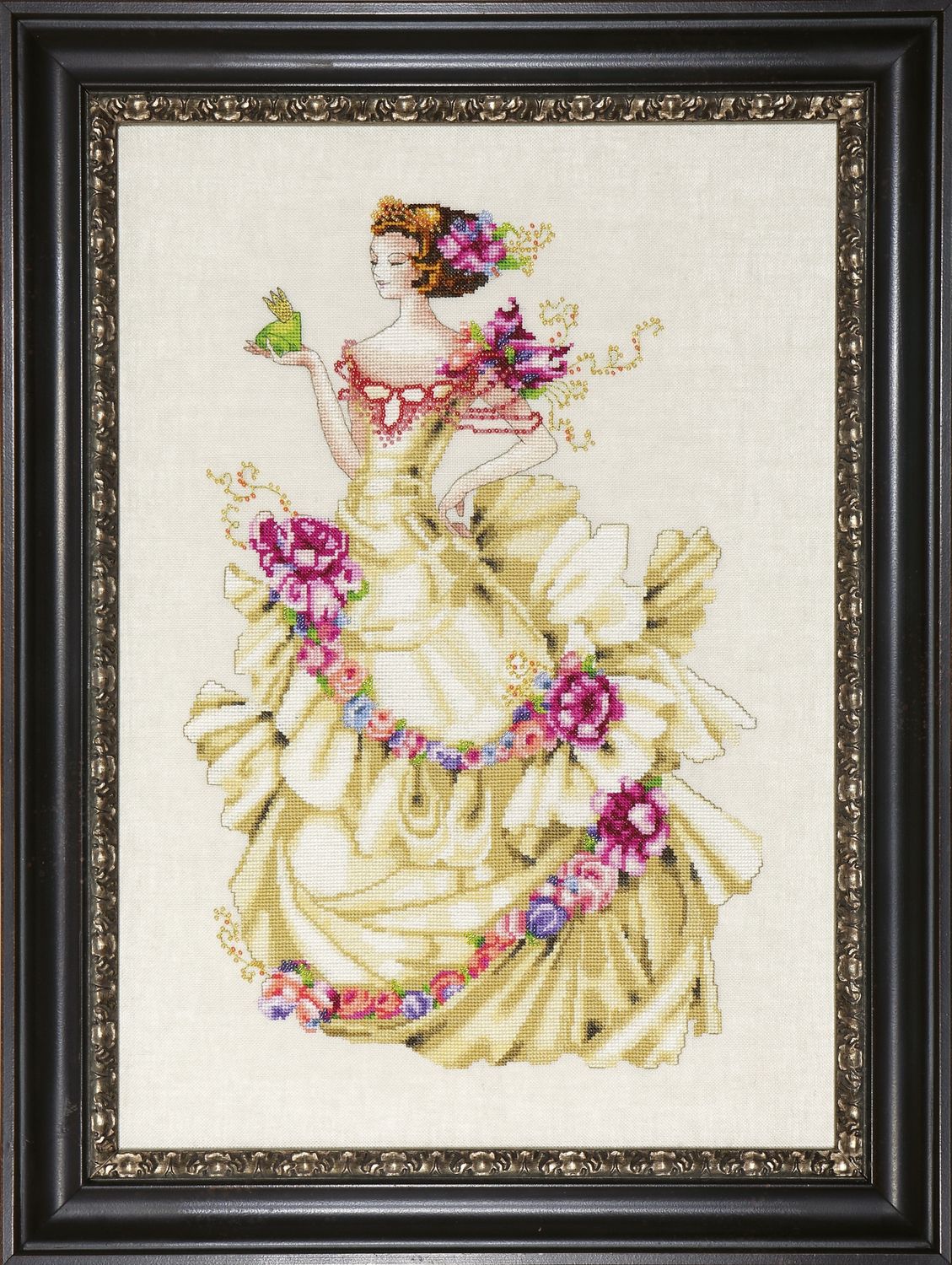 Ella, The Frog Princess by Mirabilia Designs 2013 Counted cross stitch pattern, embellishment pack