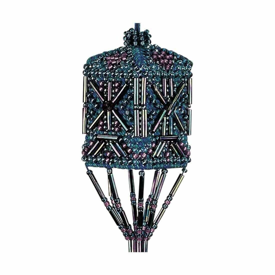 Wisteria Tassel by Mill Hill - Christmas decorations Charmed Ornament Glass Bead embroidery Kit with Crystal Treasures.