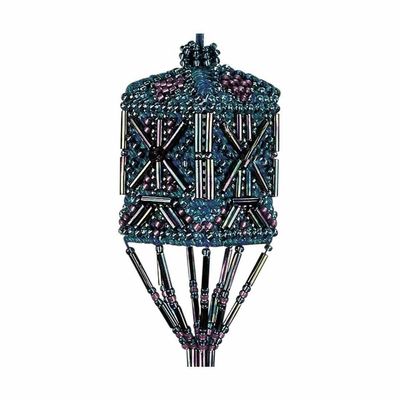 Wisteria Tassel by Mill Hill - Christmas decorations Charmed Ornament Glass Bead embroidery Kit with Crystal Treasures.