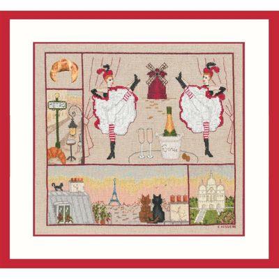 Paris Happiness by Le Bonheur des Dames. Around The World Collection. Counted cross stitch kit