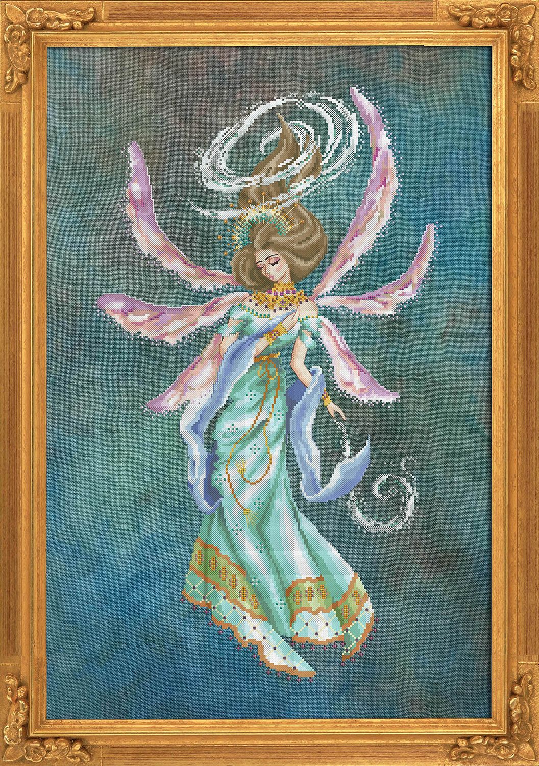 Amihan, Deity Of The Wind by Bella Filipina Designs 2020 Counted cross stitch Pattern, Beads set and Set of Threads
