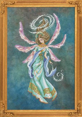 Amihan, Deity Of The Wind by Bella Filipina Designs 2020 Counted cross stitch Pattern, Beads set and Set of Threads